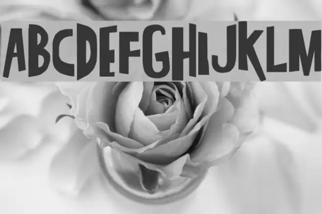 Super Modern black Font examples