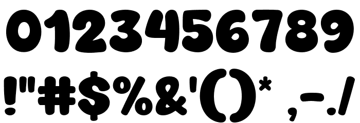 Super Morning Font Alte caractere
