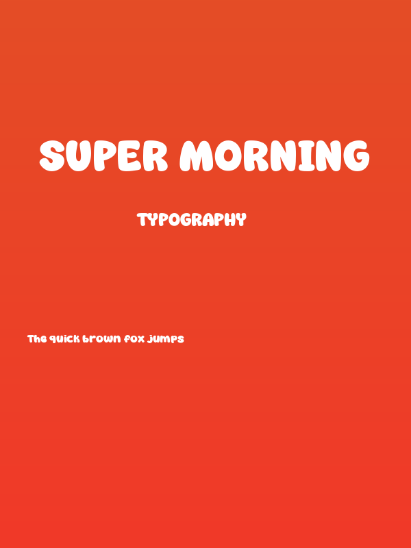 Super Morning Poster