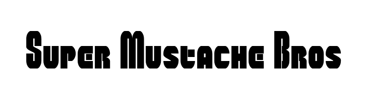 Super Mustache Bros  les polices de caractères gratuit tlcharger