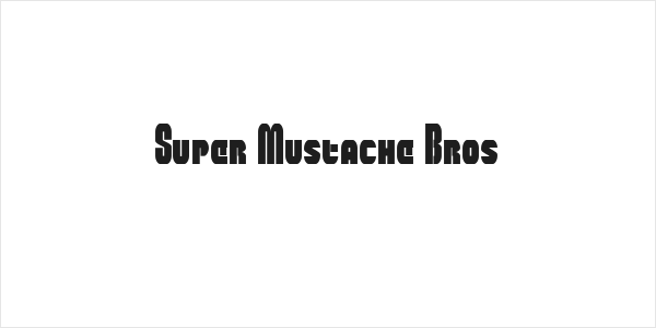 Super Mustache Bros Logo