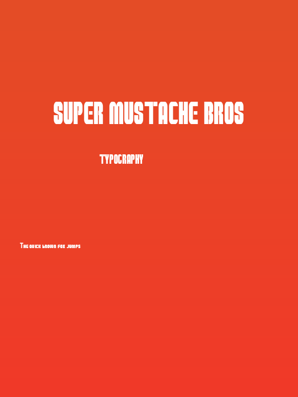 Super Mustache Bros Poster