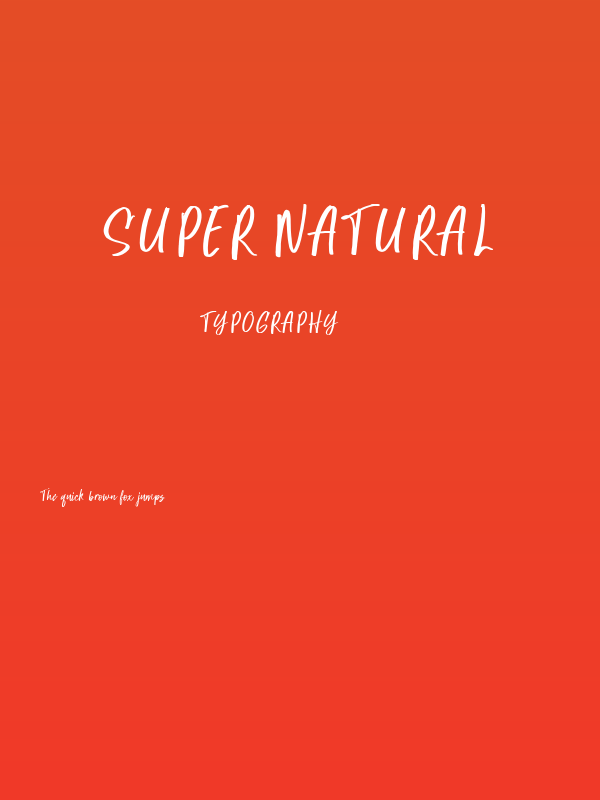 Super Natural Poster