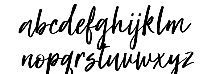 Super Natural Font LOWERCASE