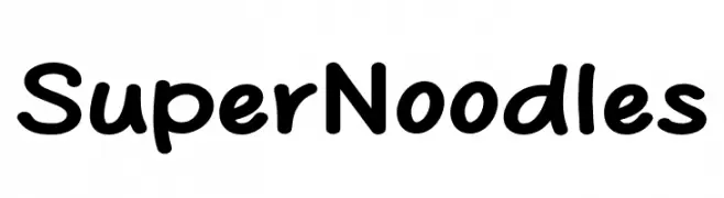 Super Noodles  Frei Schriftart Herunterladen