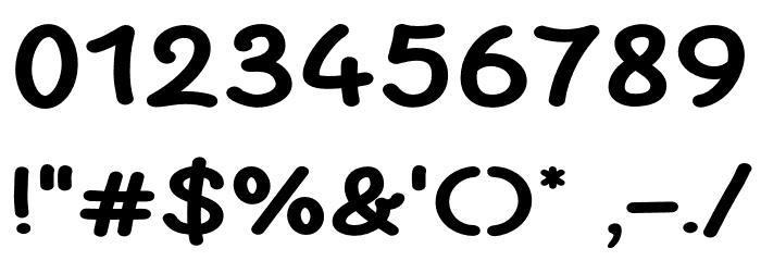 Super Noodles Font OTHER CHARS