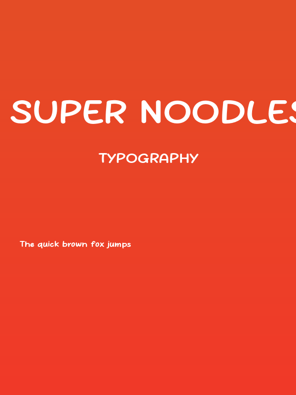 Super Noodles Poster