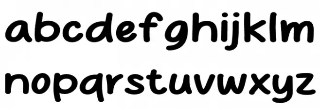 Super Noodles 字体 小写