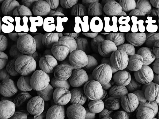 Super Nought Font examples