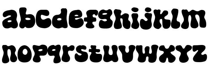 Super Nought Font LOWERCASE