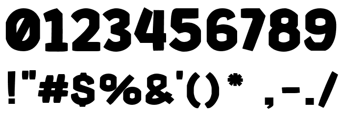 Super Onigiri Font OTHER CHARS