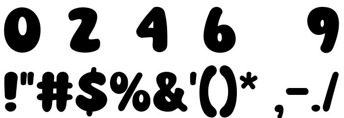 Super Orange Font OTHER CHARS