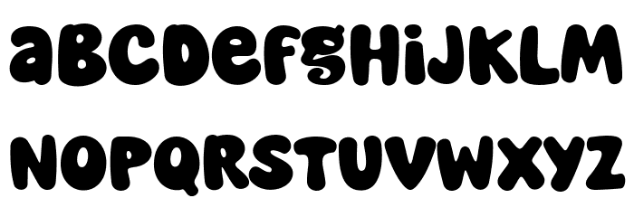Super Orange Font LOWERCASE
