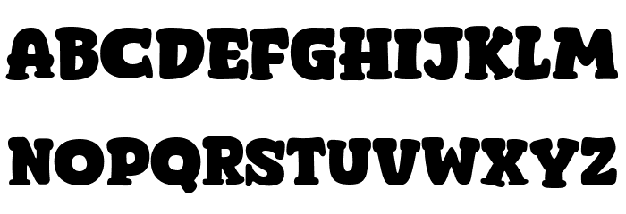 Super Organic Font LOWERCASE