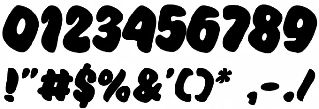 Super Pancake Font OTHER CHARS