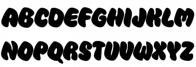 Super Pancake Schriftart Groß