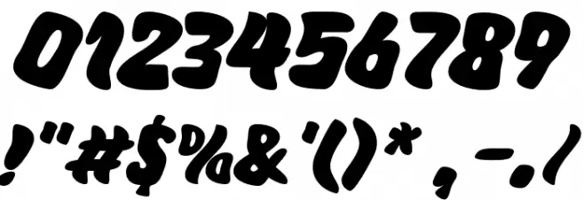 Super Pastry Schriftart Anderer Schreiben