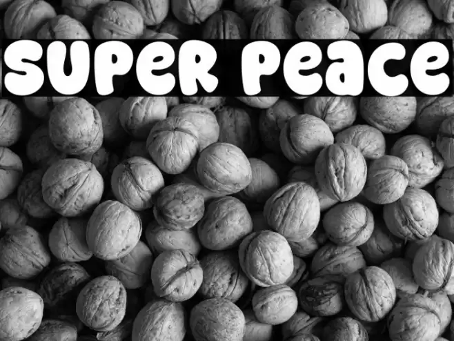 Super Peace Font examples