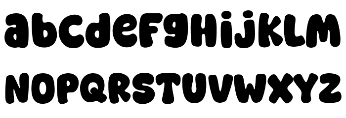 Super Peace Font LOWERCASE