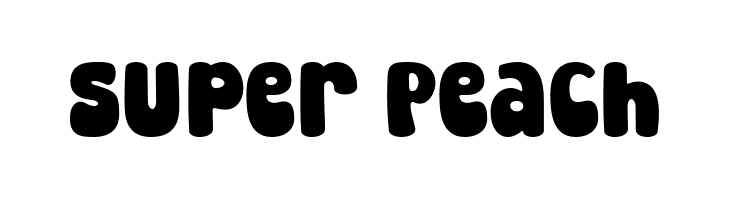 Super Peach  フリーフォントのダウンロード