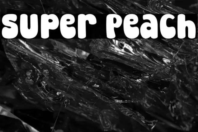 Super Peach Font examples