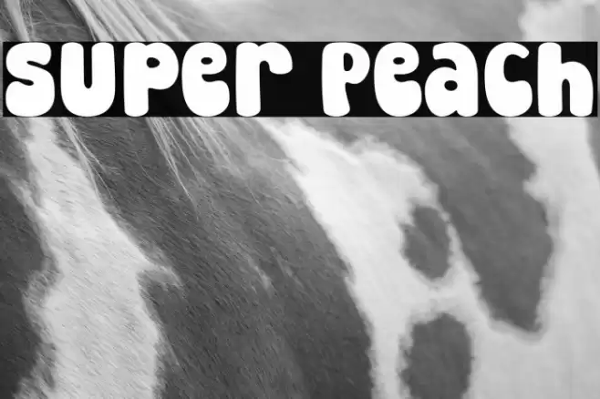 Super Peach Font examples