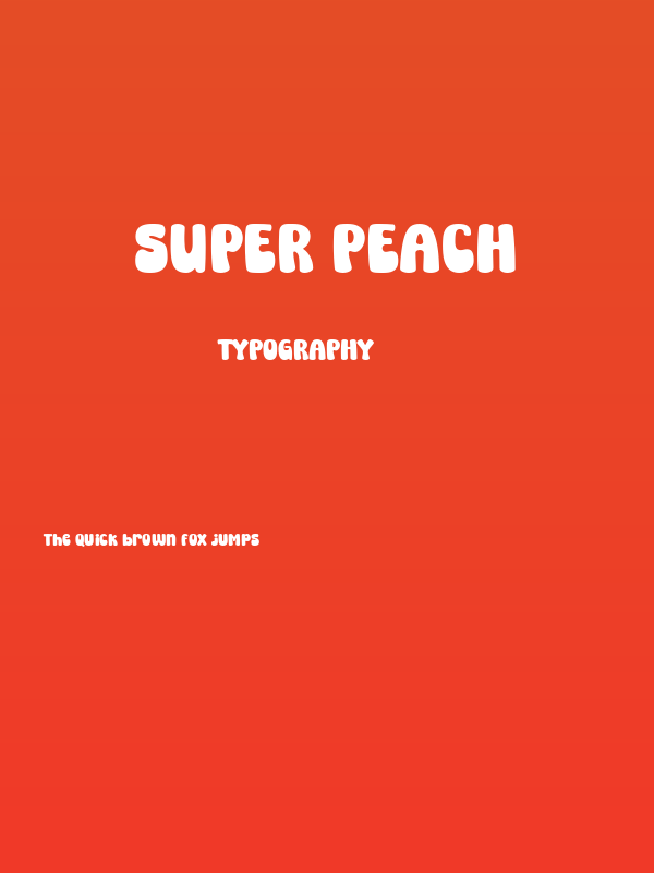 Super Peach Poster