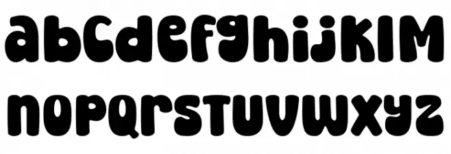 Super Peach Font LOWERCASE