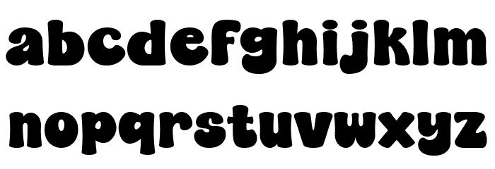 Super Peanut Font LOWERCASE