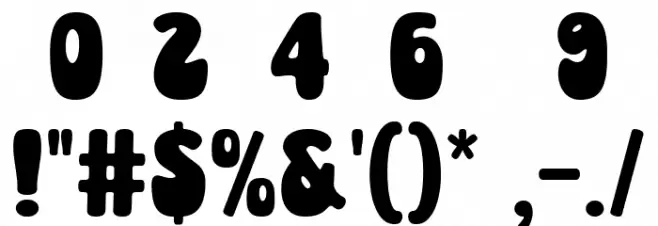 Super Pineapple Polices AUTRES CHARS