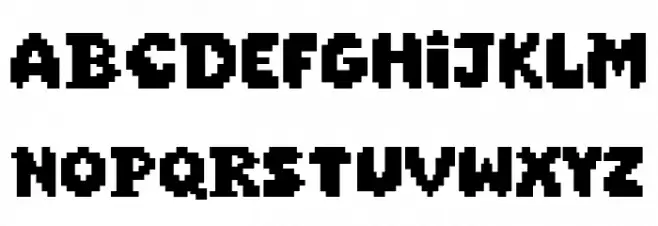 Super Pixel Fonte MAIÚSCULAS