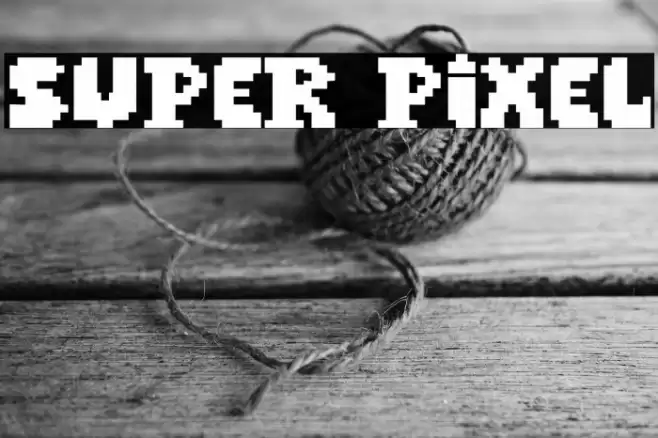 Super Pixel Font examples