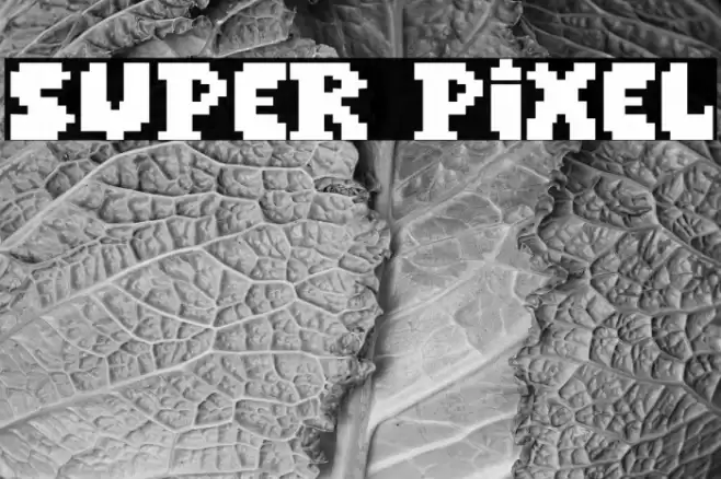 Super Pixel Font examples