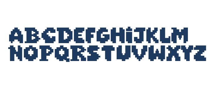 Super Pixel Lowercase