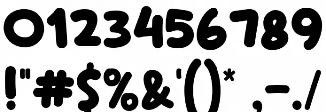 Super Playful Font OTHER CHARS