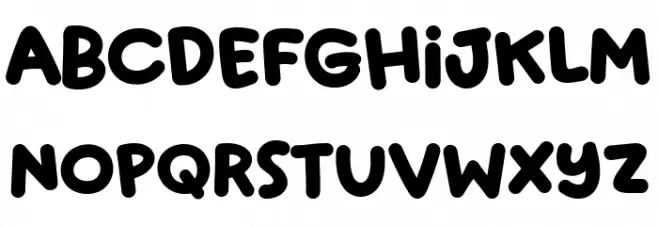Super Playful Font LOWERCASE