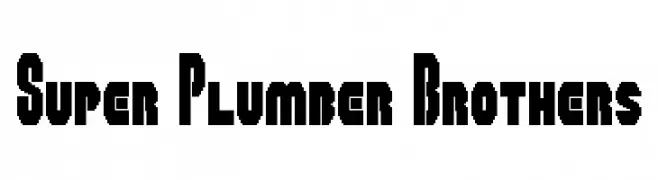 Super Plumber Brothers  les polices de caractères gratuit tlcharger