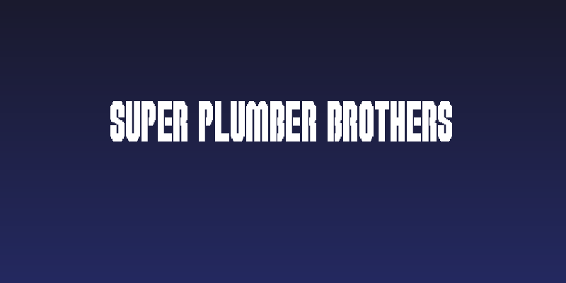 Super Plumber Brothers Social Header