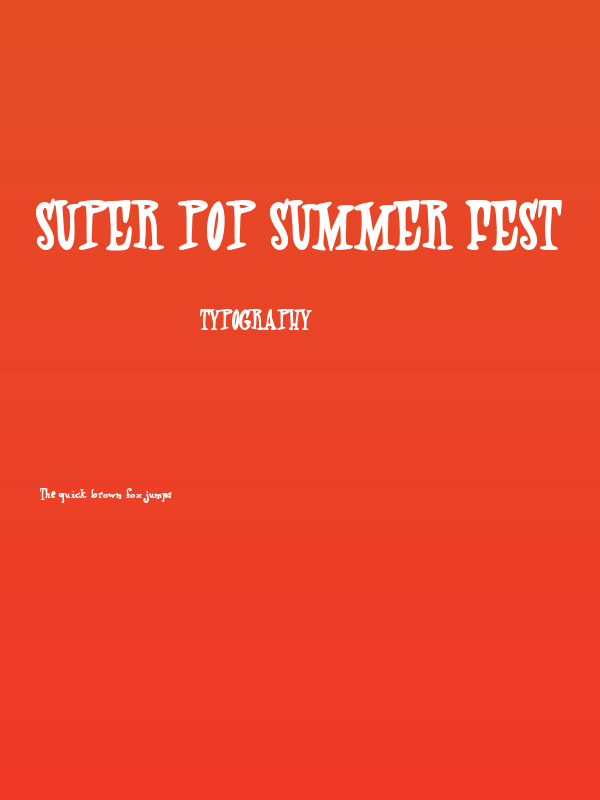 Super Pop Summer Fest Poster