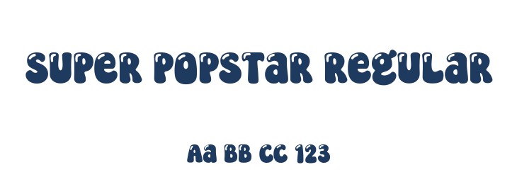 Super Popstar Regular Font Preview