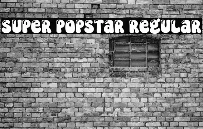Super Popstar Regular Font examples