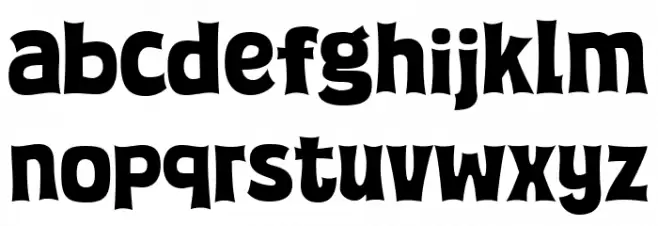 Super Positive Font LOWERCASE