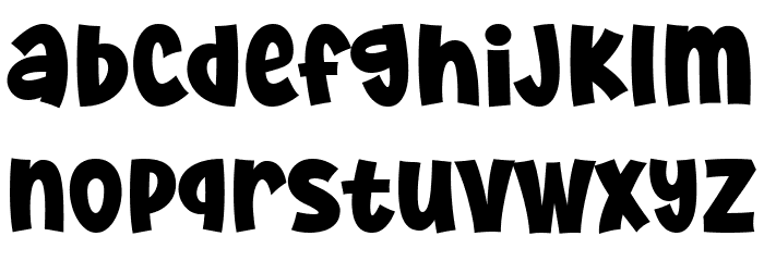Super Potato Font LOWERCASE
