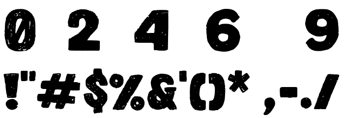 Super Pulp Font OTHER CHARS