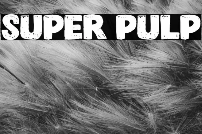 Super Pulp Font examples