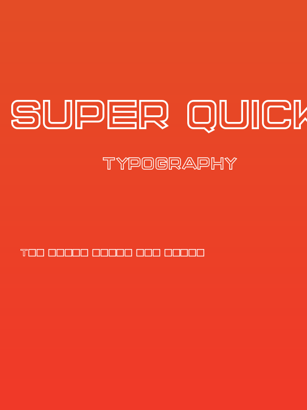 Super Quick Formula Hollow Poster