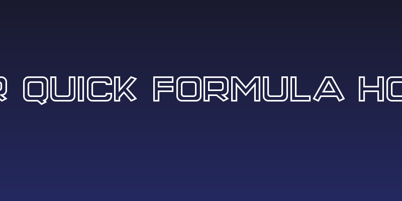 Super Quick Formula Hollow Social Header