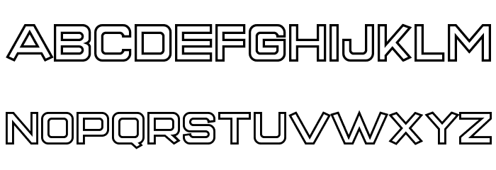 Super Quick Formula Hollow Font LOWERCASE