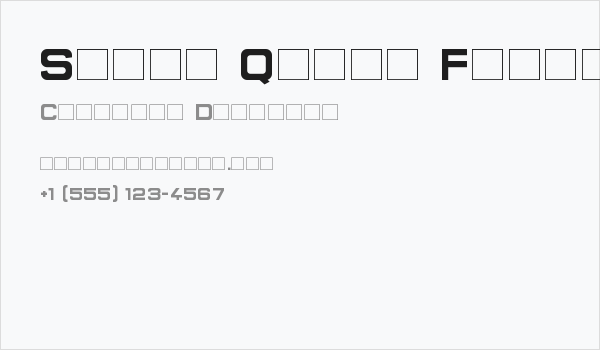 Super Quick Formula Business Card