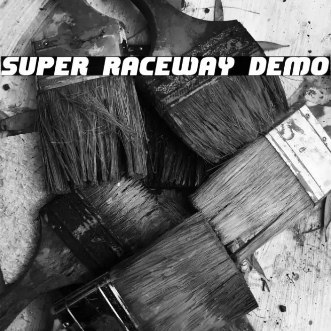 Super Raceway Demo フォント examples